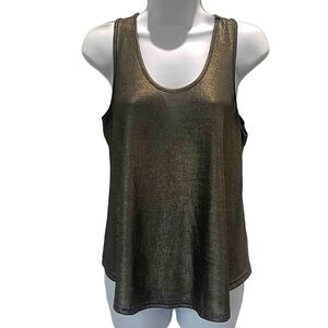 Ya Los Angeles Shimmery Metallic Tank size small